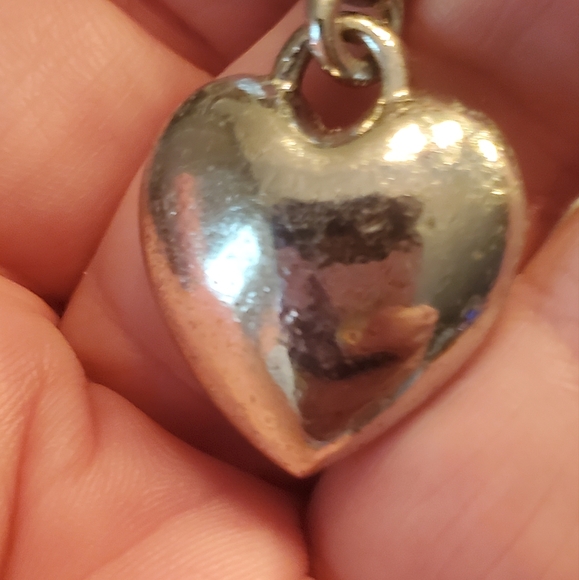 Juicy Couture Silver Tone Rhinestone Heart Toggle Bracelet - Picture 7 of 9